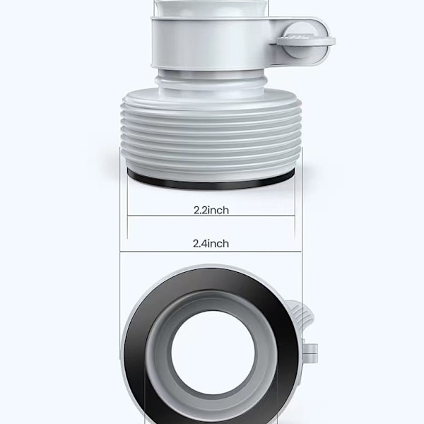 2-pack Intex Pool Slangadapter Ersättningsslang Pool Slang Filter Pump Slangkopplingar