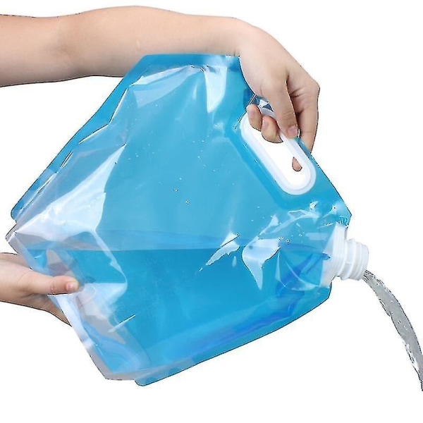 5L Premium sammenleggbar vanntankpose Matkvalitet klar plastbeholder Ingen lekkasje Frysbar sammenleggbar vannflaske