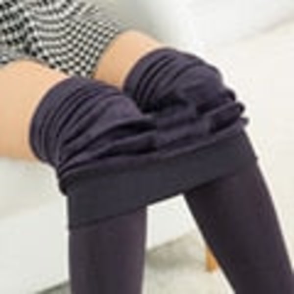 Vinter Leggings Strikket Fløjl Casual Leggings Nye Høj Elastisk Tykke Damer Varme Sorte Bukser Skinny Bukser Til Kvinder Leggings K018 Lilla K018 Purple L