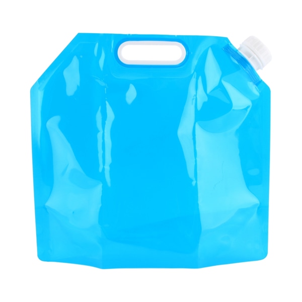 5L PE Mjuk hopfällbar nödvattenförvaringsbehållare bärväska blå SR