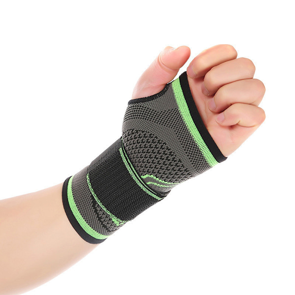 Åndbar håndledsstøtte med tommelfingerhul, fingerløse kompressionshandsker til fitness og sport XL