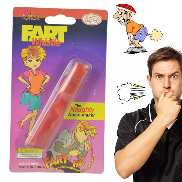 Lure Fart Fløyte Nyhet Leke Støy Ljud Skøyer Streker Spillopper for Barn og Voksne Fløyte Støy Leke Fart Spill Aprilsnarr Rekvisita