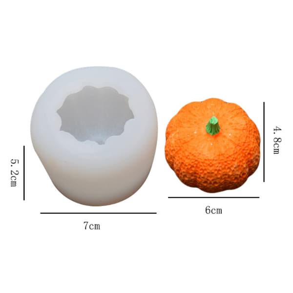 3D Silikonpumpaformar för Halloween Tårtdekoration [JUN] L