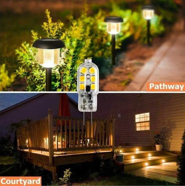 G4 LED-lampor 12V 1W motsvarande 10W halogen 10-pack[JUN]