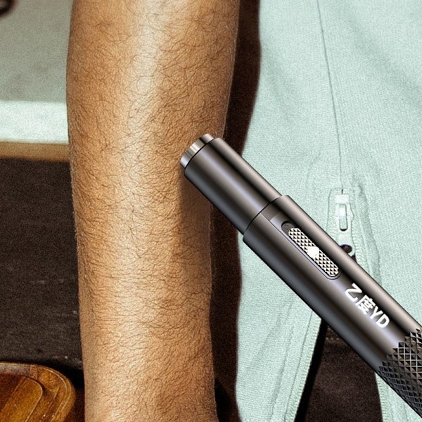 Næsehårstrimmer Barbering sort black Double cutter head