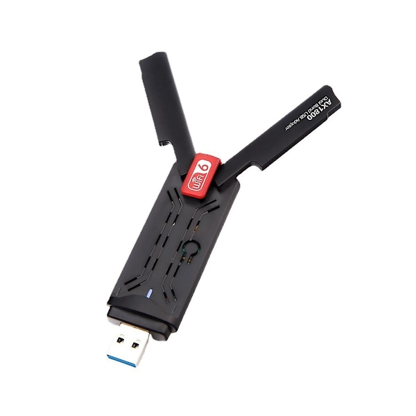 1800 mbps Wifi 6 USB 3.0 Adapter 2,4g 5,8g Wifi6 Dongle Netværkskort Støtter Win 7 10 11 PC