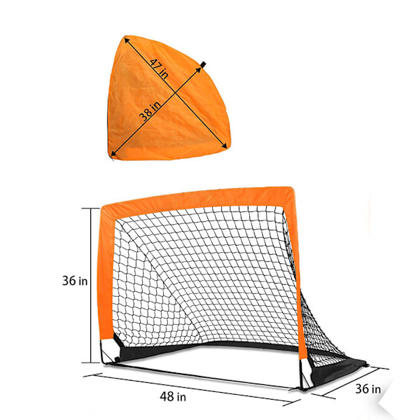 4ft x 3ft Bärbart Fotbollsmål Pop Up Nät för Bakgården 1 pc