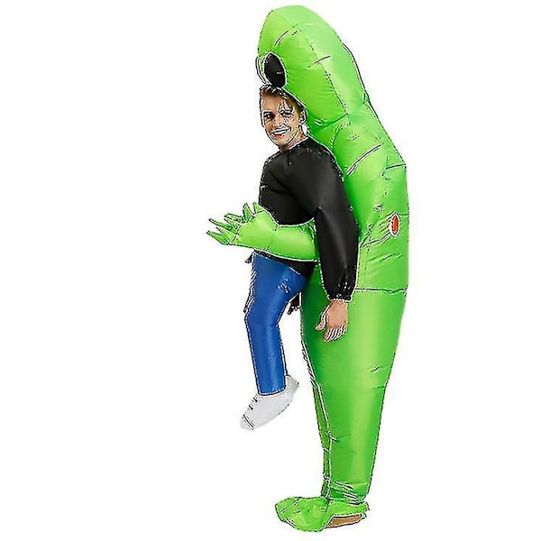 Alien oppustelig kostume, sjov Halloween kostume til voksne og børn