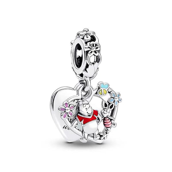 * Spiderman Alloy Hængende Tegnede Puh * Groot Charm Bead Vedhæng DIY Pandora Dame Armbånd Smykker Tilbehør Gaver 15