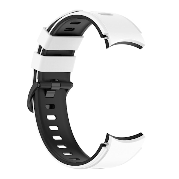 Silikonarmband till Samsung Galaxy Watch 4/5/6 40/44mm / Watch6 Classic 43mm 47mm / 5 Pro 45mm White    Black