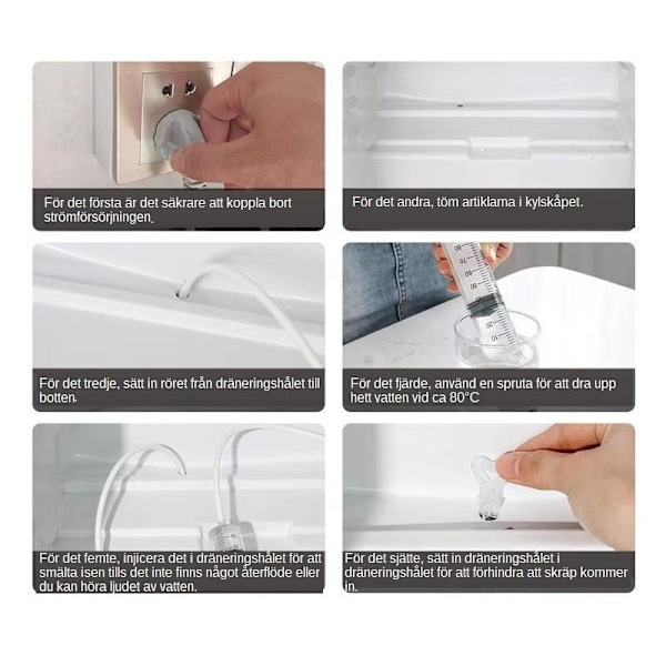 Kjøleskap Tilbehør Refrigerator Clean Rengjøring Kjøleskapsrengjøring 5 stk/sett 5 st/set