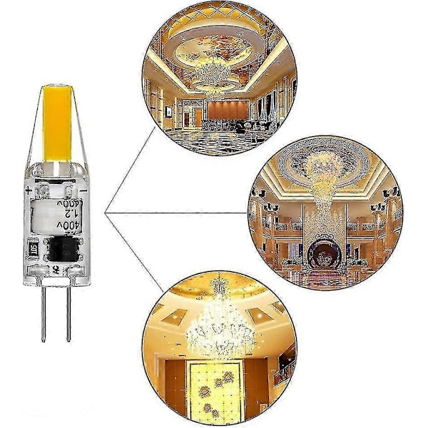 5-pack G4 LED-lampor 3W Varmvit, 220V, Ersätter 30W Halogen[JUN]