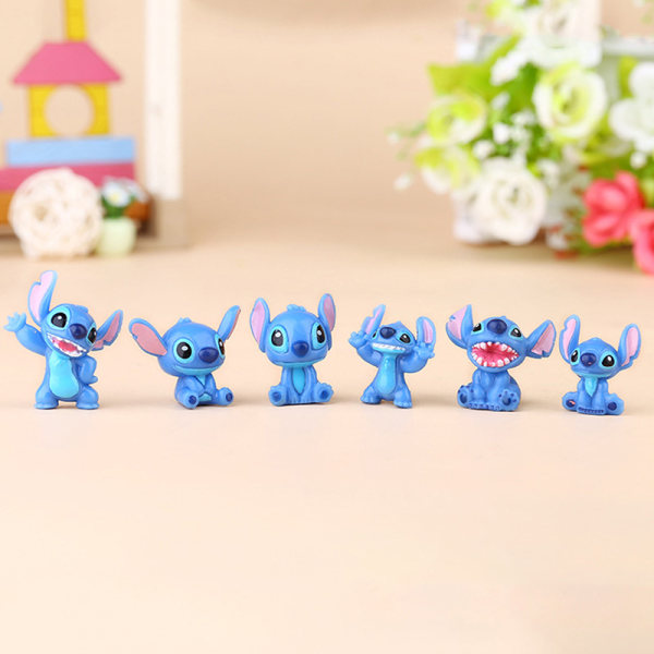 12 stk Stitch Figur Dolls Anime e Action Figur Modell Leke