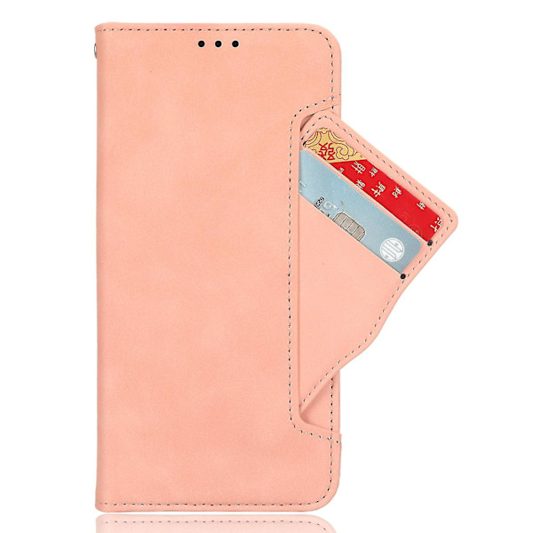 Fairphone 5 Etui - Anti-ridse Folio Flip PU Læder Cover Pink