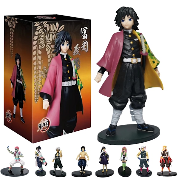 Figurin Demon Slayer Figur Kamado Tanjirou Action Figur Anime Agatsuma Zenitsu Nezuko Warrior Nej Yaiba Kimetsu PVC-modellleksaker