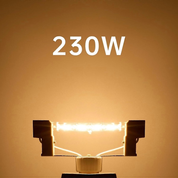 6-pak R7s Halogenlampe 118mm 230W Dimbar 230V 4650lm 2800K Varmhvit Energisparende Wolfram Lineære Lamper Floodlight J118 [Db] 118mm