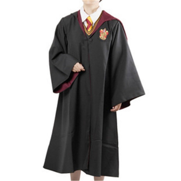 Harry Potter Magisk Roba Cosplay Skoluniform Kappa Halloween Röd Red M