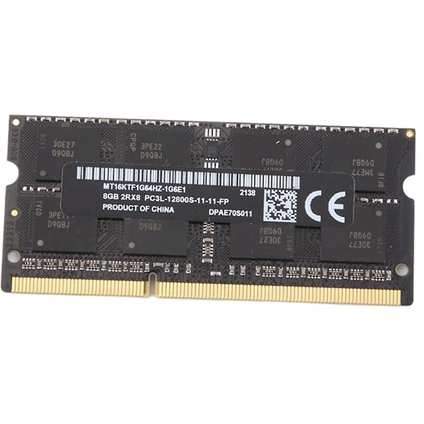 For Mt 8gb Ddr3 Laptop Ram Minne + Kjølevest 1600mhz Pc3-12800 204 Pin 1.35v Sodimm For Laptop M