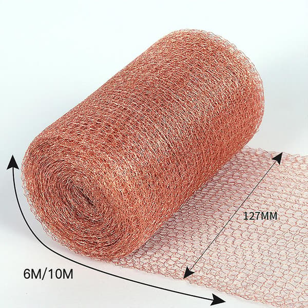Fleksibelt og elastisk kobbernett for muse- og rottebekjempelse [JUN] 12.7CM*10M