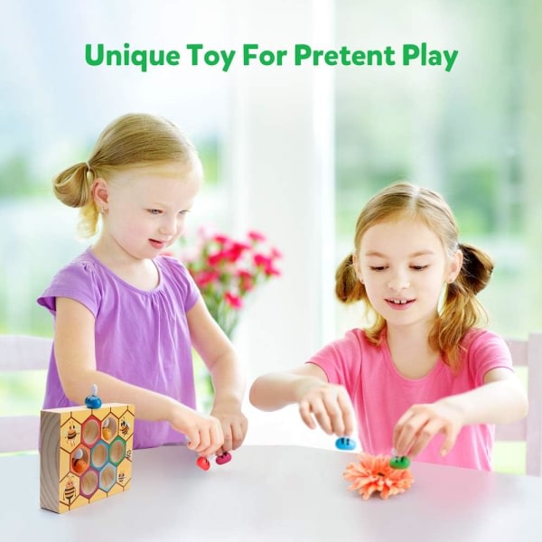 Finmotorik leksak för småbarn, bikupa Clip Matching Gam