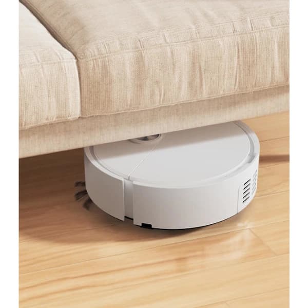Rechargeable Mini Robot Vacuum Cleaner with Mop, Compact Floor Cleaning Machine Black Black