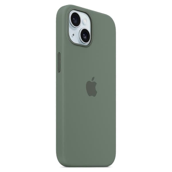 MagSafe-kompatibelt silikonfodral för iPhone 15 - Röd Grön[JUN] iPhone 15 Green