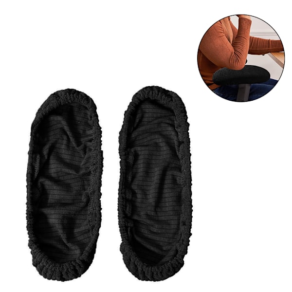 1 Par/2 Stk. Polyester Avtakbart Slitesterkt Maskinvaskbart Kontorstol Armlenetrekk Smussavvisende Elastisk Vanntett Datamaskin Dreiestol
