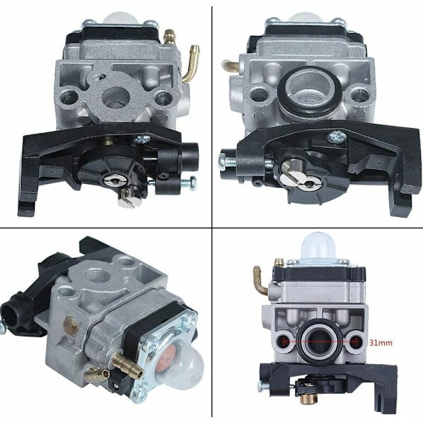 Kaasuttimen sarja Honda GX25 GX35 FG110 HHT35 HHT25 moottorille, kaasutin + tiiviste + suodatin + polttoaineletku + ilmansuodatin + sytytystulppa + hehkulampun vaihto P