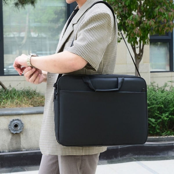 Laptopväska Axelväska GRÅ 15,6 tum 15,6 tum grå grey 15.6 inch-15.6 inch