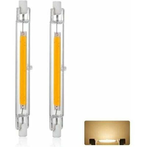 2-pack R7S 20W dimbara LED-lampor 3000K varmvitt, 360° belysning [JUN]