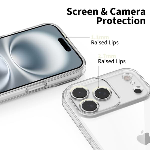 Fleksibelt, transparent iPhone 17 Pro-deksel Tech-Protect[JUN] 50