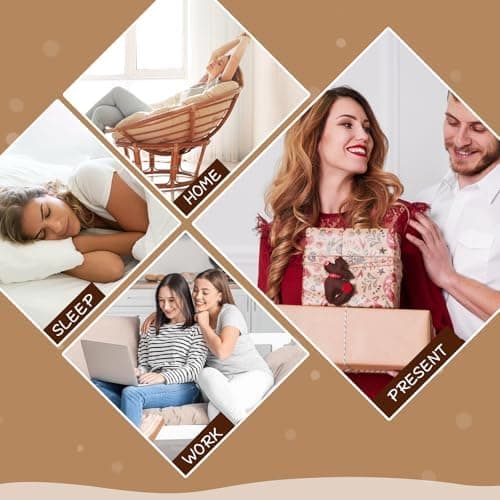 Bløde, Fuzzy Hjemmesko Sokker til Kvinder - 5/6 Par, Varmt Vintertøj [JUN] Brown II