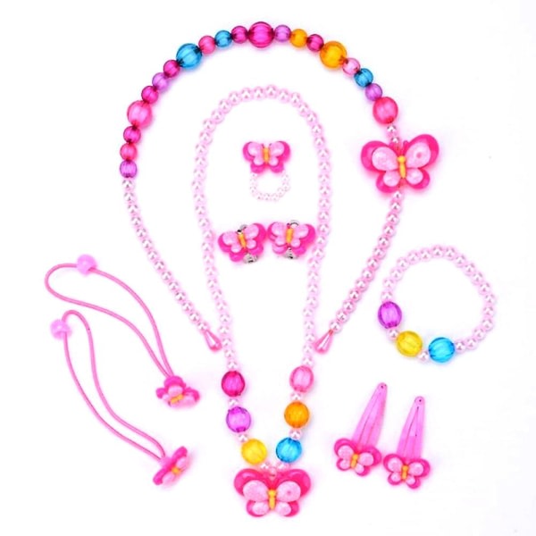 Handväskor för små flickor, Crossbody-väska med rosa halsband