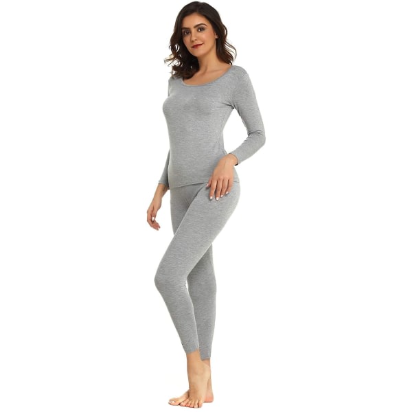 Ultratunna thermal underkläder för kvinnor grå