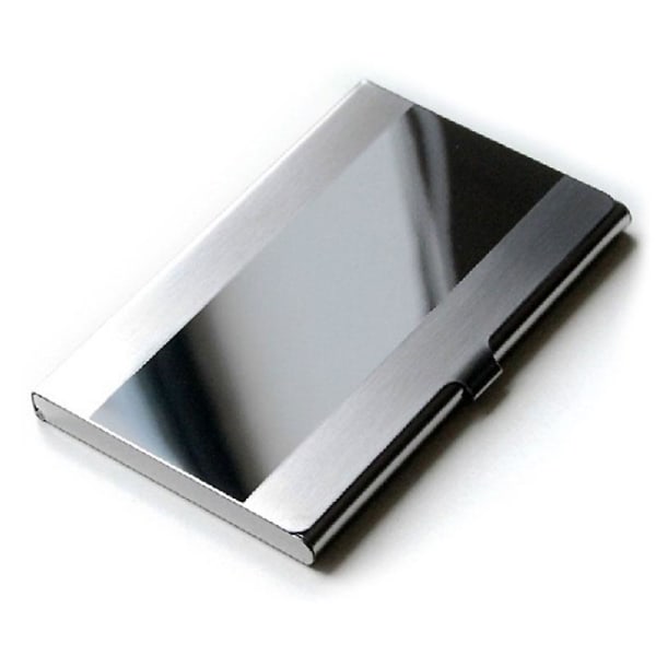 Smal korthållare i rostfritt stål - Silver Silver