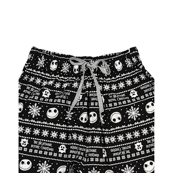 Painajainen Ennen Joulua Herr Jack Skellington Pyjama Housut Miehille Musta/Valkoinen Black/White XXL