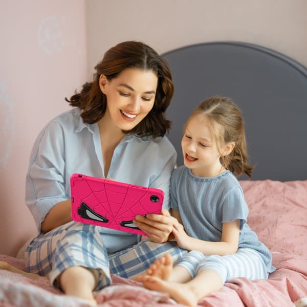 Støtsikkert silikonhybriddeksel til Samsung Galaxy Tab A9+ & A11+[JUN] Jordgubbssvart