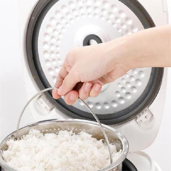 Dampkurv i rustfritt stål for trykkokere med håndtak [JUN]