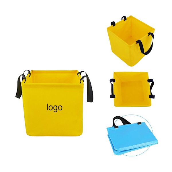 Vikbar vattenhink för utomhusbruk, camping, picknick, praktisk fiskehink, resehink med stor kapacitet, vikbar vattenhink i PVC