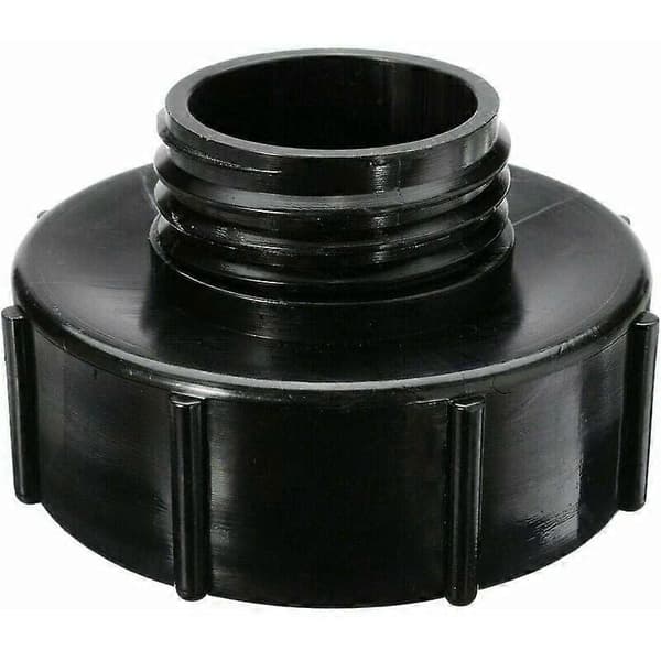 IBC Adapter DN80 til regnvandstanke, groft gevind til DN50 reduktion_yux
