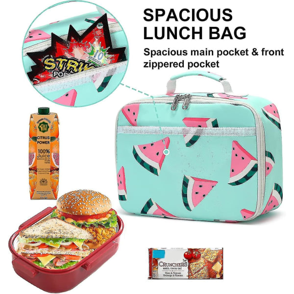 Lunchbox för barn Pojkar Flickor Isolerad lunchkylväska Reu