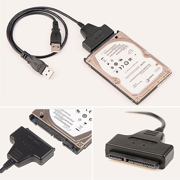 2017 Digitaalinen USB 2.0 - SATA-muunninadapterikaapeli