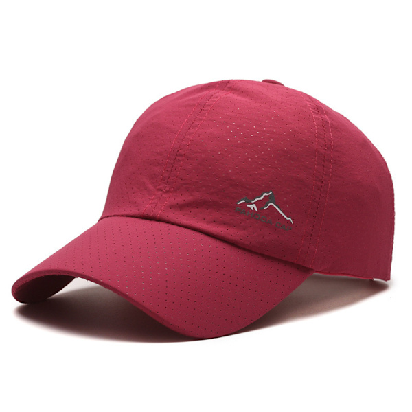 Sommarhatt för män, snabbtorkande utomhushatt, ventilerande, full mesh baseballkeps, bergstoppskeps Black