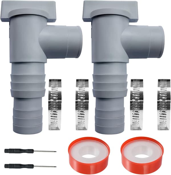 Pool Maintenance/Shut-off Valve with 32mm Hose Connection
