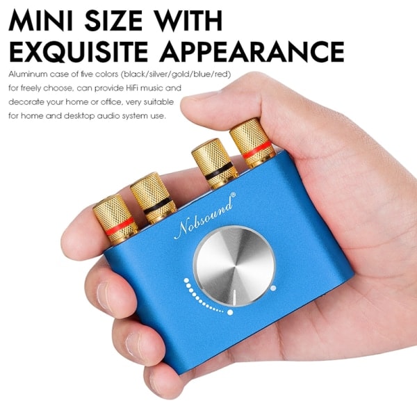 Bluetooth 5.0 HiFi Digital Förstärkare Stereo 2.0 Kanal Ljud