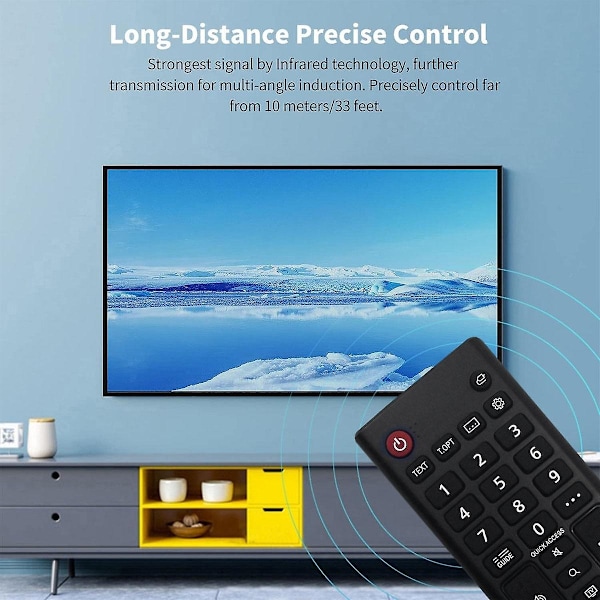 Ersättningsfjärrkontroll AKB76040301 för LG Smart LED LCD TV 32LM577BPUA 50UP7000PUA 60UP7670PUB 32LM577BZUA [DB]-Perfekt black