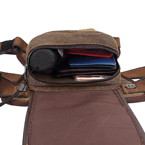 Canvas midjeväska utomhus crossbody taktisk benväska