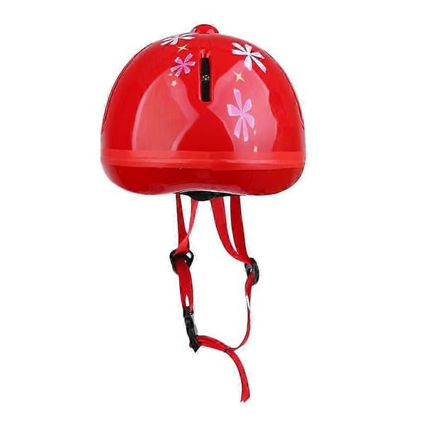 Justerbar ridehjelm for barn for hodebeskyttelse [JUN] Snow Red