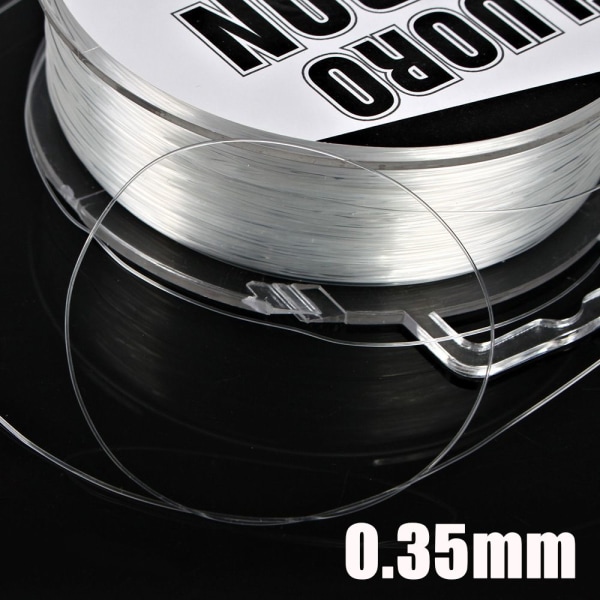 300M FluoroCarbon fiskeline Stark tråd DIA.-0,35MM Dia.-0.35mm