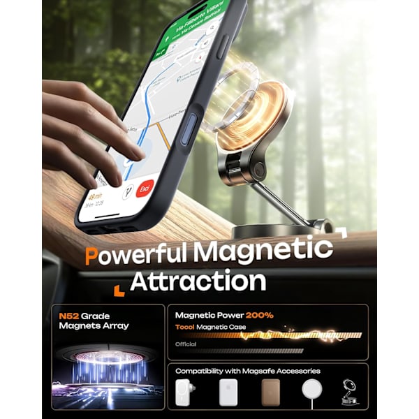 Magnetisk Klar Mat Case til iPhone 17 Pro Max med Kamerabeskyttelse[JUN]